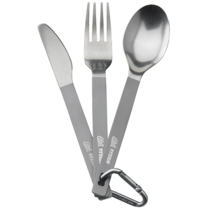 Besteckset aus Titan inklusive Tasche Esbit Grau TU