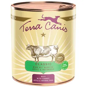 Terra Canis Klassisches Rindfleisch Mit Karotte Apfel Und Braunem Reis...