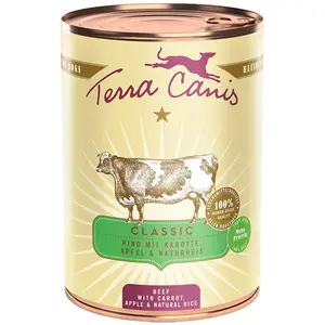 Terra Canis Klassisches Rindfleisch Mit Karotte Apfel Und Braunem Reis...