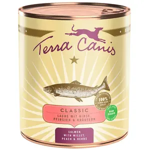 Terra Canis Klassisches Menü Lachs Mit Hirse Pfirsich Und Aromatischen...