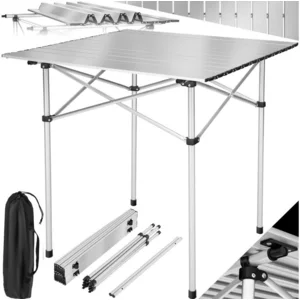 tectake Campingtisch Aluminium-Camping-Klapptisch, 70 x 70 x 70 cm, lä... günstig