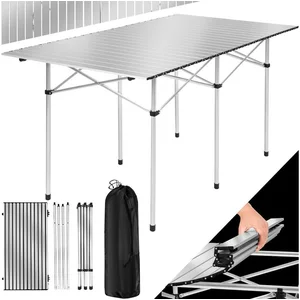 tectake Campingtisch Aluminium-Camping-Klapptisch, 140 x 70 x 70 cm, l... günstig