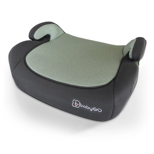 BabyGo Sitzerhöhung Booster iSize, Schwarz Melange, 125-150 cm