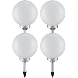 4er Set LED Solarleuchten mit IP44 Schutzart