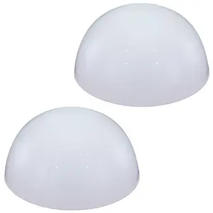 2er Set Moderne LED Halbkugel Solarleuchte für den Garten