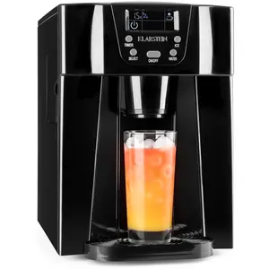 Klarstein Eiswürfelmaschine Klein, 2 L Eiswürfelbereiter & Wasserspend...