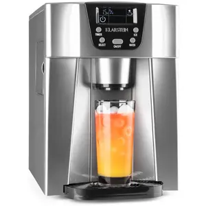 Klarstein Eiswürfelmaschine Klein, 2 L Eiswürfelbereiter & Wasserspend...