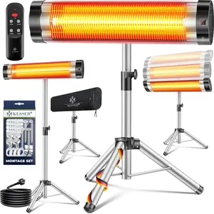 KESSER® Infrarotstrahler Heizstrahler Terrassenstrahler 2500W mit Fern...