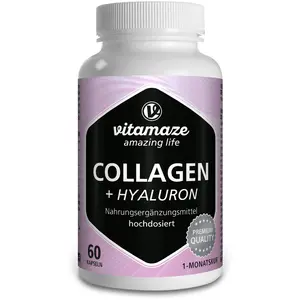Vitamaze Collagen 300 mg + Hyaluron 100 mg hochdosierte Kapseln, 60 St. Kapseln günstig