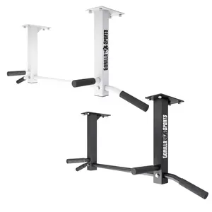 GORILLA SPORTS® Klimmzugstange zur Deckenmontage aus Stahl bis 350 kg ...