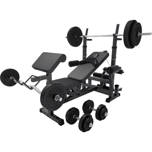 GORILLA SPORTS® Kraftstation - inkl. Hantelset 100kg, mit Hantelablage... günstig