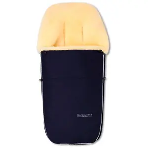 Hofbrucker Kinderwagen Lammfell-Fußsack Polaris blau