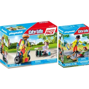 PLAYMOBIL 2er-Set Sanitäter+ Starter Pack Rettung