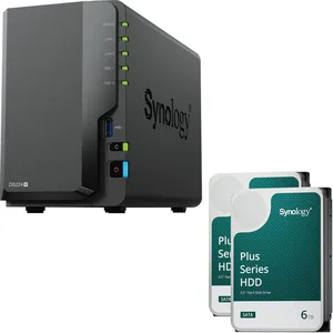 Synology DiskStation DS224+ 2 Einschübe NAS-Server Leergehäuse + 2x Sy...