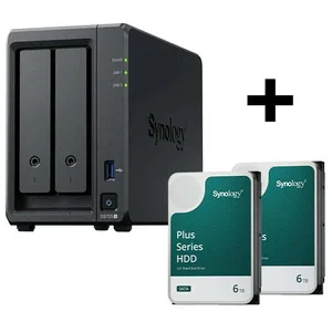 Synology Disk Station DS725+ NAS-Server + Synology Plus 3.5" SATA HDD ...