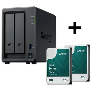 Synology Disk Station DS725+ NAS-Server + Synology Plus 3.5" SATA 6Gb/...