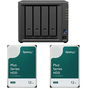 Synology DS925+ DiskStation + 24 TB 2x Synology Plus 3.5" SATA 6Gb/s F...