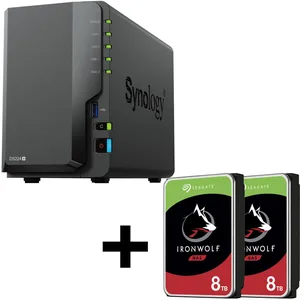 Synology Synology DS224+ + Seagate ST8000VN004 HDD-NAS-Festplatte
