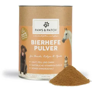 PAWS&PATCH BIERHEFE Pulver für Hunde, Katzen und Pferde 250 g
