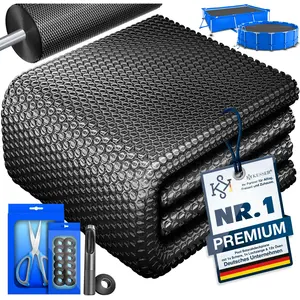 KESSER® Pool Solarabdeckplane 120µm zuschneidbar, für Poolheizung, inkl. Schere, Lochzange & Ösen günstig
