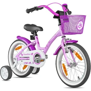 Prometheus Kinderfahrrad 16 Zoll ab 4-5 Jahre mit Stützräder in Violett Mädchen Rücktrittbremse günstig