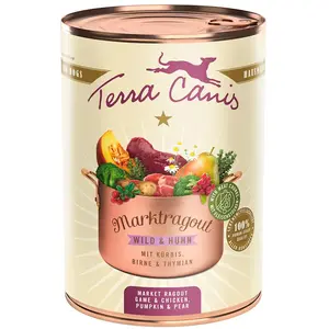 Terra Canis Markt Ragout Wild Und Huhn Mit Kürbis Birne Und Thymian Na...