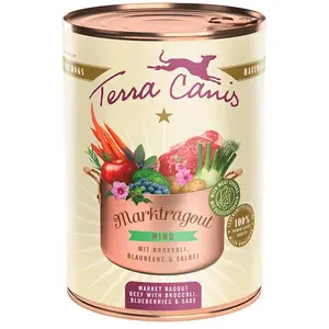 Terra Canis Markt Ragout Rindfleisch Mit Brokkoli Cranberries Und Salb...