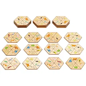 Eduplay Lernspielzeug Hexagon nature Karton mehrfarbig