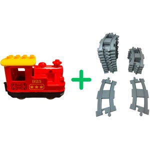 LEGO® DUPLO® Eisenbahn Lokomotive + 16 Schienen - 10874 NEU! Menge 17x