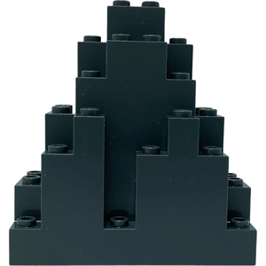 LEGO® 3x8x7 Felsen Felsplatte LURP Berg Dunkelgrau - 6083 NEU! Menge 2...