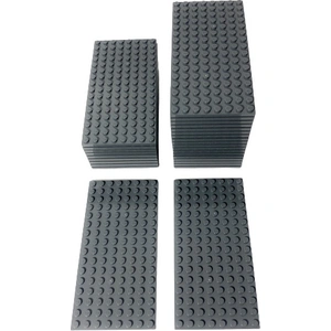 LEGO® 8x16 Platten Bauplatten Dunkelgrau - 92438 NEU! Menge 50x