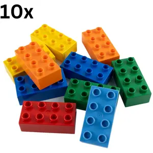 LEGO® DUPLO® 2x4 Steine Bausteine Bunt Gemischt - 3011 NEU! Menge 10x ...