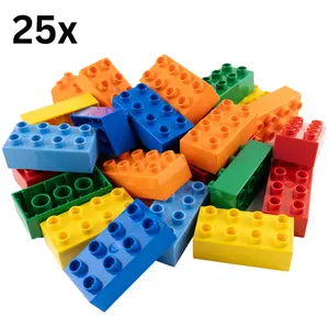 LEGO® DUPLO® 2x4 Steine Bausteine Bunt Gemischt - 3011 NEU! Menge 25x Jede Mischung individuell zusammengestellt günstig