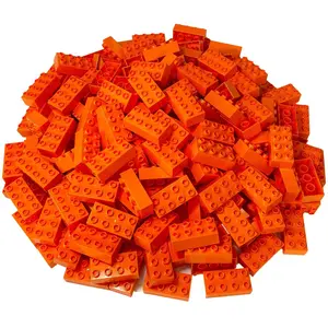 lego duplo brick 2x4 orange