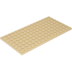 LEGO: 3 Bauplatten 8x16, beige