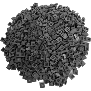 LEGO® 1x1 Platten Bauplatten Dunkelgrau - 3024 NEU! Menge 50x