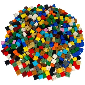 LEGO: bunte Mischung 2x2 Steine, 100 Stück