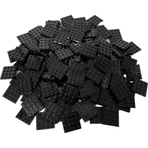 LEGO® 4x4 Platten Bauplatten Schwarz - 3031 NEU! Menge 25x