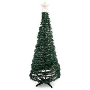 Spetebo Künstlicher Weihnachtsbaum Spiral Weihnachtsbaum 150 cm mit 12...