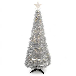 Spetebo Künstlicher Weihnachtsbaum Spiral Weihnachtsbaum 150 cm mit 12...