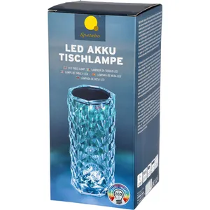Spetebo LED Akku Tischlampe mit 16 Farben - ca. 22 x 9,5 cm - USB Kabe...