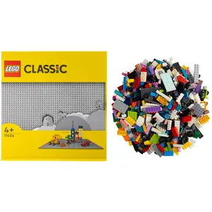 LEGO® City Mega-Bauspaß 1000 bunte Bausteine, Sondersteine + 1 graue P...