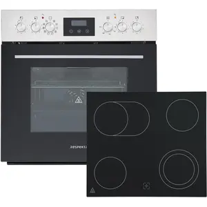 Respekta Einbau-Herdset, Mattschwarz, Jean, 67 l, 50 ° - 250 °C