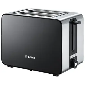 Bosch TAT7203 Toaster 2 Scheibe(n) 1050 W Schwarz Edelstahl