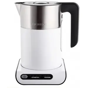 Bosch TWK8611P Wasserkocher 1,5 l 2400 W Anthrazit  Edelstahl  Weiß