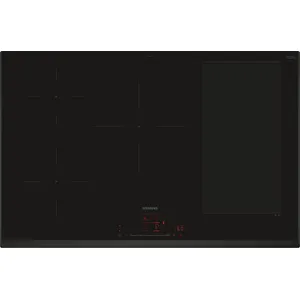 Siemens iQ700 EX851HVC1E, Schwarz, Integriert, 80 cm, Zonen-Induktions...