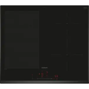 Siemens iQ700 EX651HEC1E, Schwarz, Integriert, 60 cm, Zonen-Induktions...