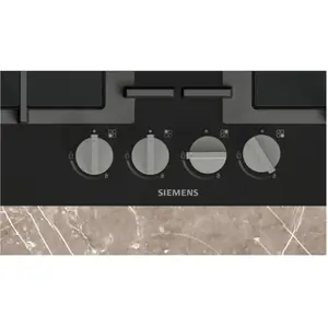59 cm 7800 w schwarzes gaskochfeld Siemens EN6B6HK40 günstig