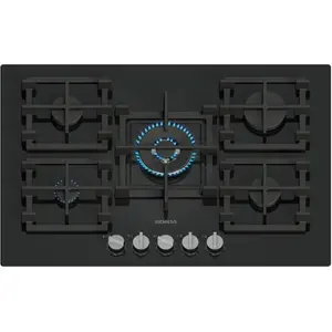 Siemens iQ500 EP7A6QI40, Schwarz, Integriert, 75 cm, Gaskochfeld, Gehä...