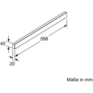 Siemens LZ46551, Lenker, Edelstahl, 598 mm, 40 mm, 1 Stück(e) günstig